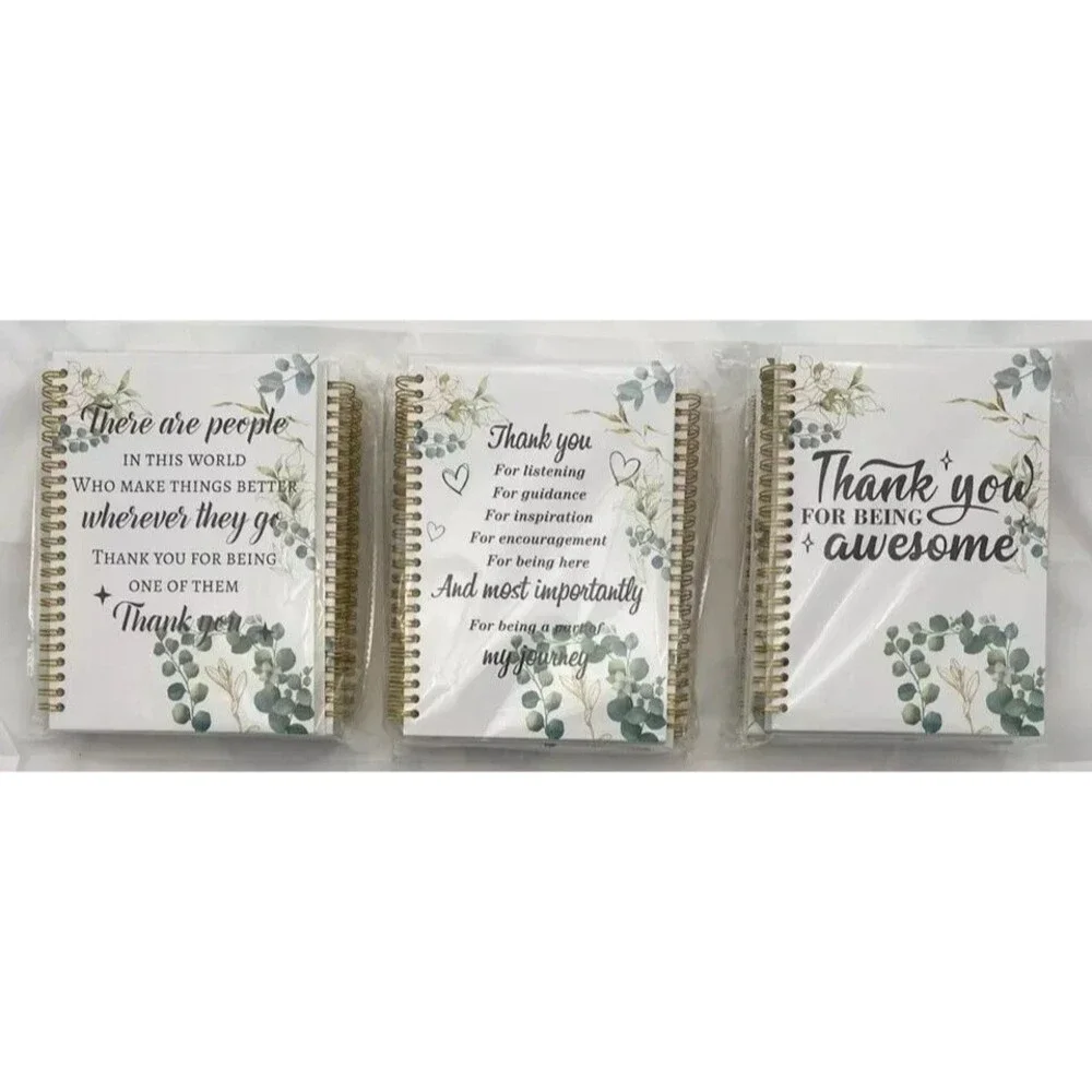 Appreciation Thank You Gifts Inspirational Spiral Notebook set of 12